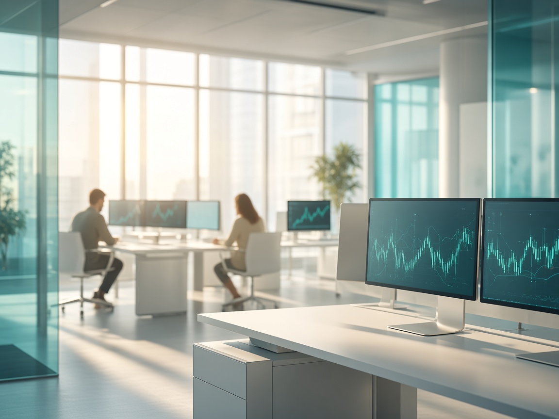 Product- en supportteams van EquLum App AI overleggen in een lichte, hedendaagse kantoorruimte
